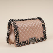 Chain Embellished Old Medium Boy Bag