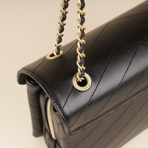 Chevron Envelope Flap Bag