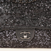 Jumbo Sequin Flap Bag