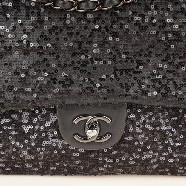 Jumbo Sequin Flap Bag