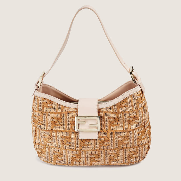 Rafia Zucchino Shoulder Bag