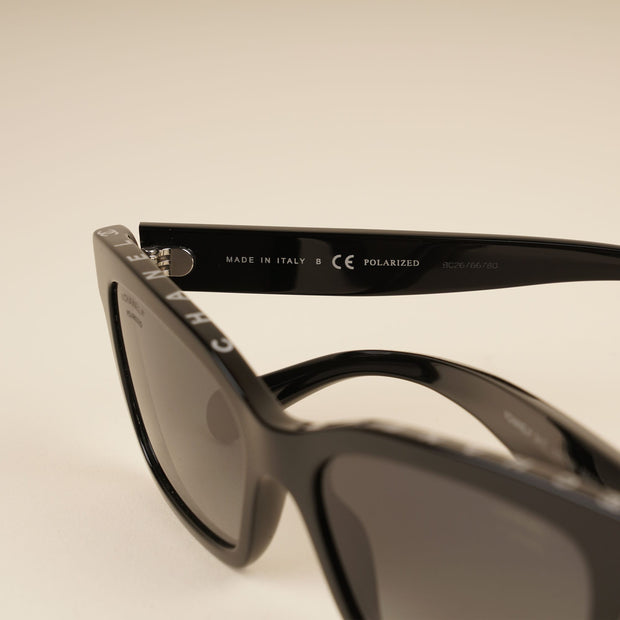 Rectangular Logo Sunglasses