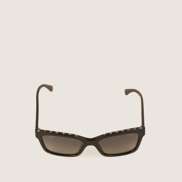 Rectangular Logo Sunglasses